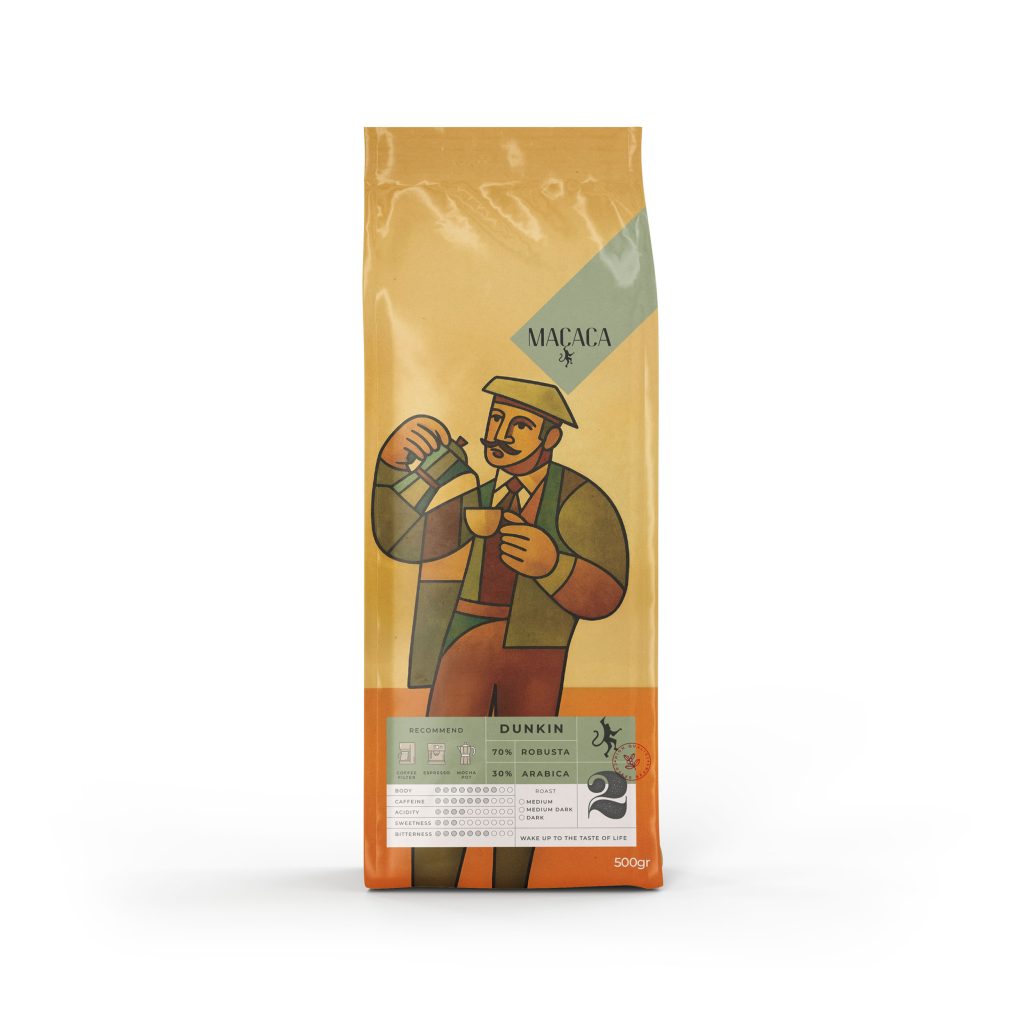 بسته بندی 500 گرمی دانکین